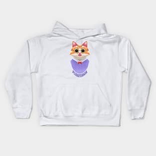 Purrfessor teacher kitty pun Kids Hoodie